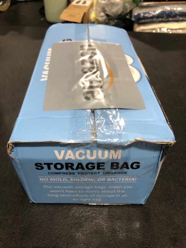 Photo 1 of 12 Pack Travel Vacuum Storage Bags with Portable Electric Pump, Vacuum Seal Space Saver Bags for Clothing, Vacuum Travel Bags for Luggage