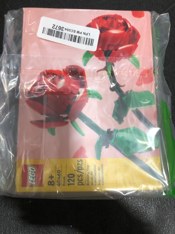 Photo 1 of LEGO Roses - Building Toy for Kids, Girls & Boys, Ages 8+ - Artificial, Fake Roses for Home Decor & Display - Gift Idea for Plant & Flower Lovers - 40460