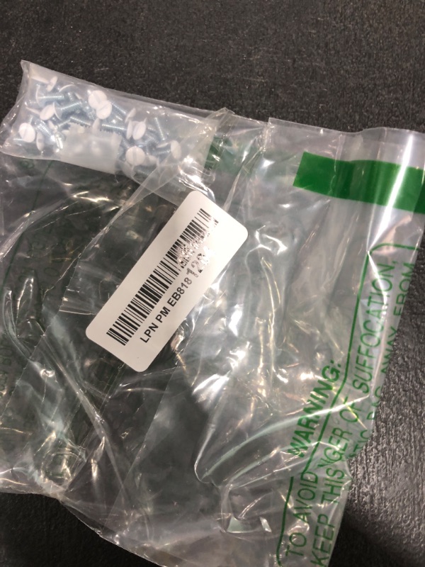 Photo 1 of Henne Bery 3/8" Long 6-32 Thread, Oval Head Milled Slot Replacement Wall Plate Screws, 30 Pack, White