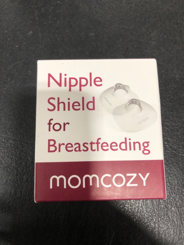 Photo 1 of Momcozy Contact Nipple Shields, 100% Food-Grade Silicone for Breastfeeding Difficulties, Ultra-Thin & Super-Soft, Made Without BPA/BPS, Include Carry Case (24mm)