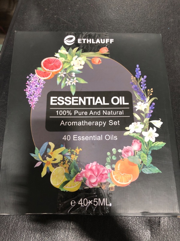 Photo 1 of Essential Oils Set 40 Pcs- Essential Oils Perfect for Diffuser, Fragrance Oil Set for Massage, Soap, Candle Bath Bombs Making (5ml)