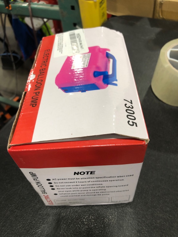 View 2 of Balloon Pump Electric, 110V 600W Balloon Blower Inflator Dual Nozzle Air Pump Balloons Inflator for Decoration, Party, Sport,Gifts:2 Balloon Tying Tools