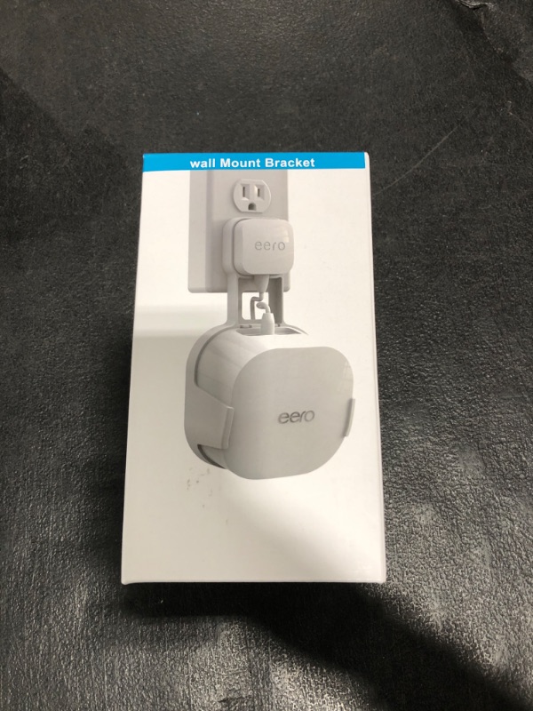 Photo 1 of COOLWUFAN Outlet Wall Mount Holder for eero 6 or eero 6+ mesh Wi-Fi System [NOT Fit for eero mesh], No Messy Wires, Easy to Install Mount Holder for eero 6 & eero 6+ mesh Wi-Fi System (1 Pack)