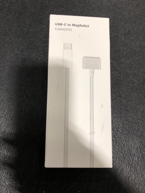 Photo 1 of 140W USB-C to Magnetic 3 Cable, Compatible with MacBook Pro 2021 M1 Pro & Max Chip 14" 16", MacBook Air 2022 M2, MacBook Pro 2023 M2 Pro & Max Chip 14" 16", Safe 3 Cable for MacBook - 6.6ft