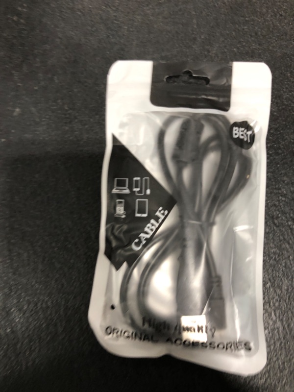 Photo 1 of Replacement USB Camera Transfer Data Charging Cable Cord for Sony Cybershot Cyber-Shot DSCH200, DSCH300, DSCW370, DSCW800, DSCW830, DSC-H200, DSC-H300, DSC-W370, DSC-W800, DSC-W830 (Black)