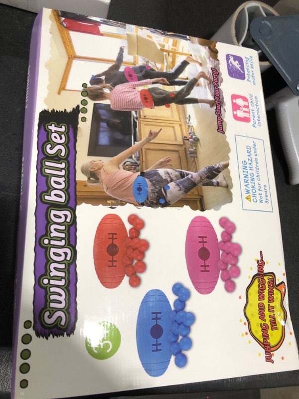 Photo 1 of Tigvio Minute to Win It Games - 3 Packs Shaking Swing Balls Game Set for Kids & Adults, Indoor/Outdoor Birthday, Carnival, Christmas Toy with 36 Balls, Ages 4-12+, Fun Family Yard Game