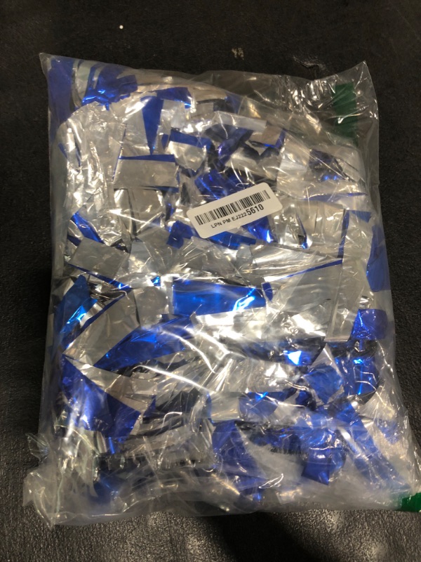 Photo 1 of Pom Poms Cheerleading Stuff- Cheerleader Cheering Squad Pompoms with Baton Handle for Team Spirit Sports Games Dance Outfit - Cheer Pom Pom - Cheerleader Pom Poms for Kids and Adult (Blue Silver)