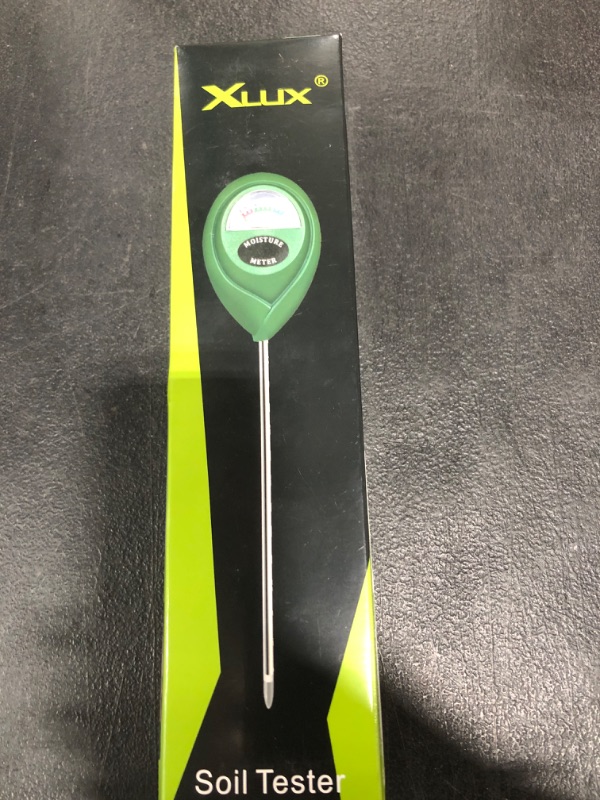 Photo 1 of XLUX Soil Moisture Meter, Plant Water Monitor, Hygrometer Sensor for Gardening, Farming, Indoor and Outdoor Plants, No Batteries Required