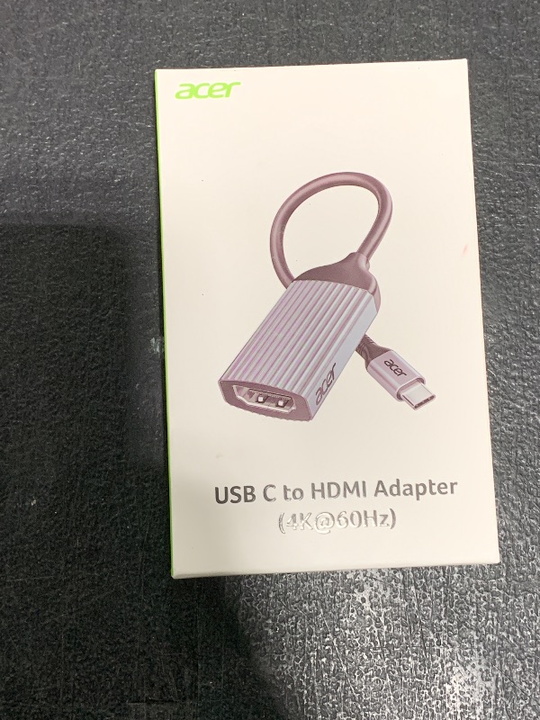 Photo 1 of acer USB-C to HDMI Adapter 4K@60Hz, (High Speed, Thunderbolt 3/4) Type C to HDMI Converter Compatible with MacBook Pro/Air, iPhone 16 15 Pro/Max, iPad Pro/Air, Surface, Dell XPS, Chromebook and More