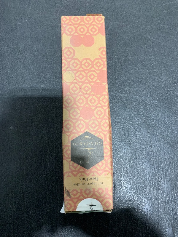 Photo 1 of 100% Pure Beeswax Handmade Taper Candles (Rose Pink) - 8 Inch Smokeless Dripless Pair - Natural Subtle Honey Smell - Elegant Honeycomb Design — by Galánta & Co.