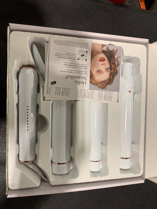 Photo 1 of T3 Switch Kit Classic Trio Professional Interchangeable Curling Iron with 3 Ceramic Clip Barrels for Curling and Waving, 9 Adjustable Heat Settings & Ion Generator