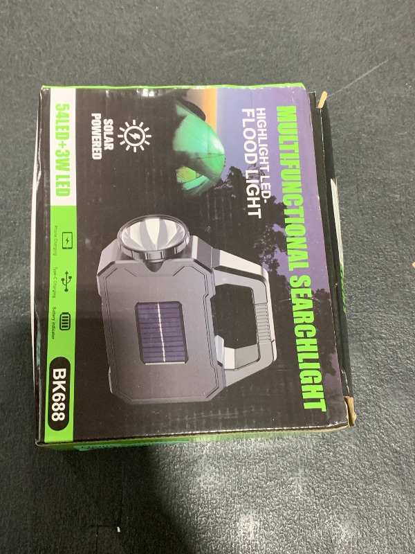 Photo 1 of yeatem Solar Flashlight,Multifunctional Flashlight Solar Flashlight,led Flashlight Cell Phone Charger,USB Charging,Suitable for Home,Fishing,Outdoor Camping