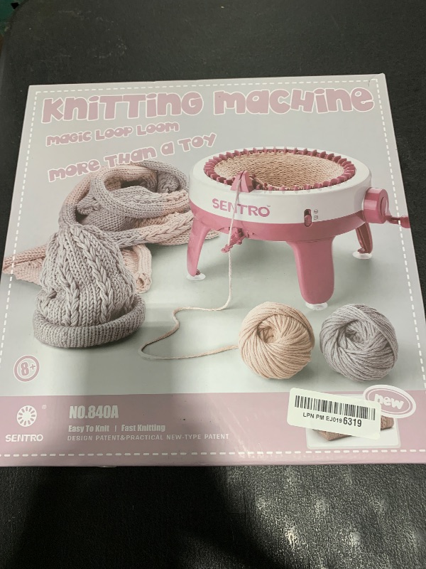 Photo 1 of Cyllde Knitting Machine, 40 Needle Knitting Machine with Wool Yarn and Accessories, Suitable for Knitting Scarves, Dolls, Hats, Etc., Fashionable Small Items, Gifts for Friends and Family (Q40)