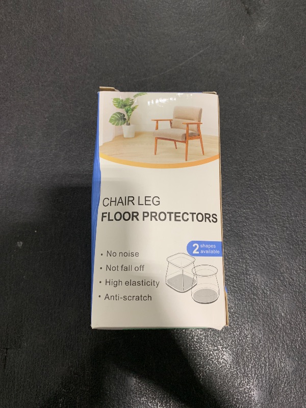Photo 1 of 32 Pcs Silicone Chair Leg Floor Protectors for Hardwood Floors, Brown Felt Bottom Chair Leg Covers, Free Moving Table Leg Covers, Stool Leg Protectors Caps?Large fit : 1.3'' - 2''?