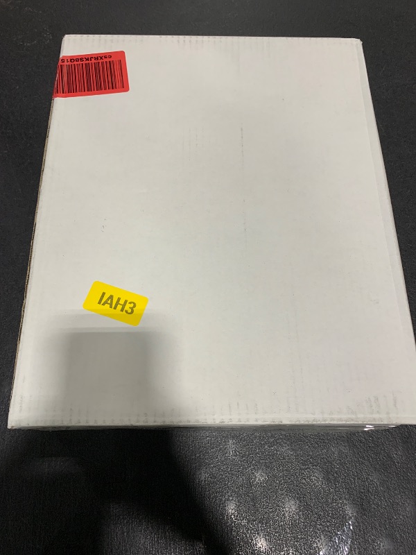 Photo 1 of KingSeal 1 Each | Disposable Glove or Tissue Box Holder, TRIPLE (3-Box) Glove Rack, Wall Mounted Universal Box Holder, for Larger Sized Boxes, White - 1 Glove Rack