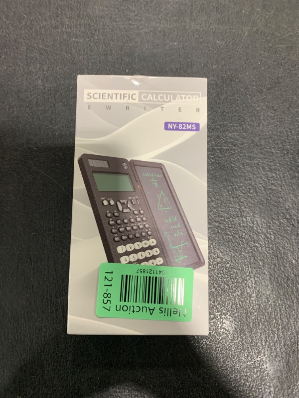 Photo 1 of Scientific Calculator for School with Notepad, ROATEE Middle and High School Supplies for Students, 82 MS Foldable 2-Line Display Science Calculator with Writing Tablet, Solar and Battery Powered