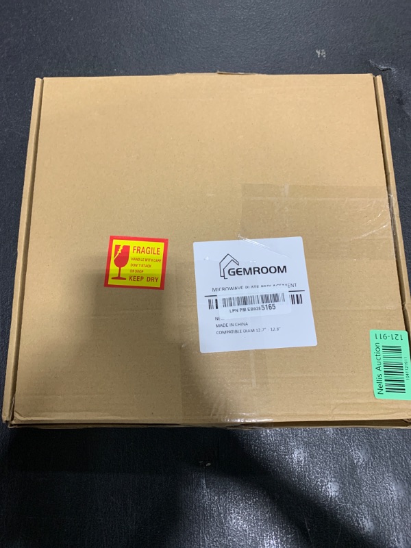 Photo 1 of Gemroom 12.75" Microwave Turntable Compatible with GE, LG, Whirlpool, Kenmore, Sears, 12 3/4 inch Replacement Microwave Glass Plate for WP8172138 1B71961H 5303307962 WB49X10129 3390W1A027A
