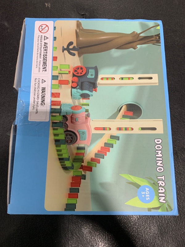 Photo 1 of PREPHY Kids Games Domino Train Toys: 180PCS Automatic Stacking Creative Game 3+ Year Old - Stem Montessori Toy for Boys 4-6 - Summer Autistic Christmas Birthday Gifts 5 6 Toddler Girls Ages 4-8