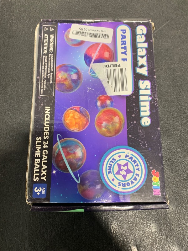 Photo 1 of JOYIN Slime Party Favors, 24 Pack Galaxy Slime Ball - Stretchy, Non-Sticky, Mess-Free, Stress Relief, and Safe - Toys for Girls and Boys - Classroom Reward, Party Supplies
