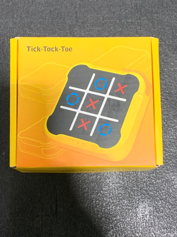 Photo 1 of COUOMOXA Tic Tac Toe Games for Kids: 4-in-1 Portable Handheld Puzzle Toy - Electronic Sensory Game for Child Age 6-12 Travel Home School Party - Birthday Gift for Boys Girls