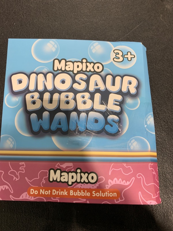 Photo 1 of 32 Pack Bubble for Kids Party Favors, 8 Style Mini Bubble Wands with Gift Box, Dinosaur Toys Bulk for Carnival Prizes Goodie Bag Stuffers Supplies, Birthday Bath Time Bubbles Blower Toy for Girl Boy