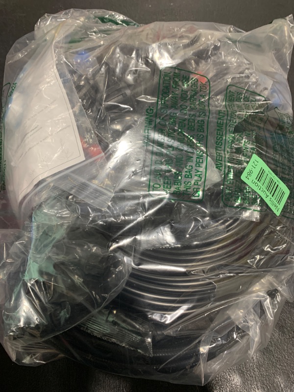 Photo 1 of Pawfly 250 ft Drip Irrigation System, Quick-Connect Drip Irrigation Kit with 50ft 1/2" & 200ft 1/4" Tubing and Accessories, Garden Watering System for Greenhouse,Yards,Lawn,Raised Bed