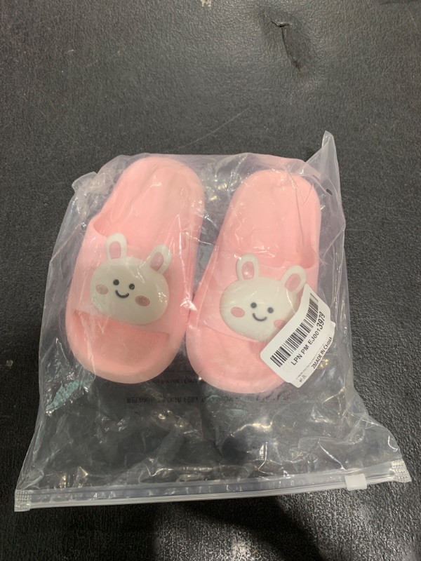 Photo 1 of Toddler Boys Girls Slides Sandals Comfort Open Toe Sandal Toddler Slides Sandals pink bunny size 7-8