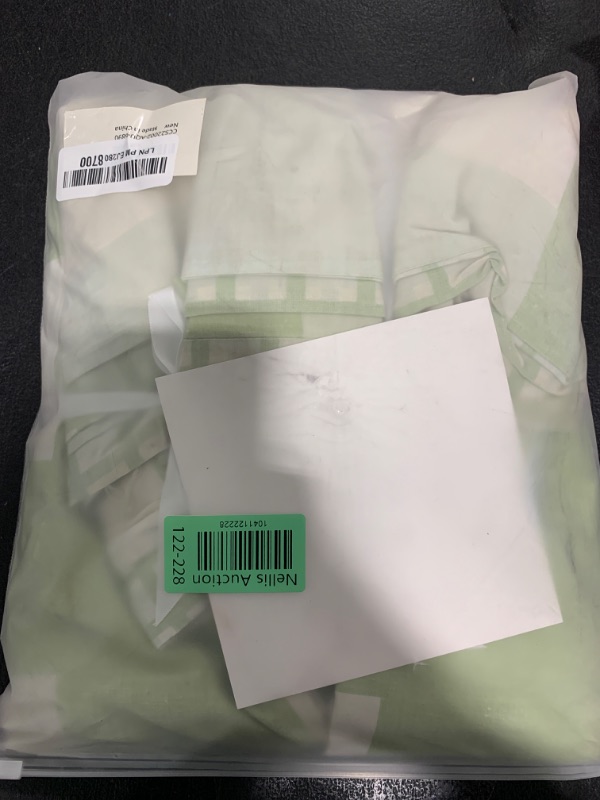Photo 1 of NEXHOME PRO Duvet Cover Set Kids Twin Size Linen Look Textured Organic Natural 100% Washed Cotton Duvet Cover Teal 2 Pieces Bedding Set with Zipper Closure, Breathable (Aqua Green, No Comforter)
