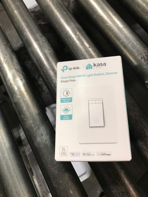 Photo 1 of Kasa Smart Dimmer Switch HS220, Single Pole, Needs Neutral Wire, 2.4GHz Wi-Fi Light Switch Works with Alexa and Google Home, UL Certified, No Hub Required, 1 Pack