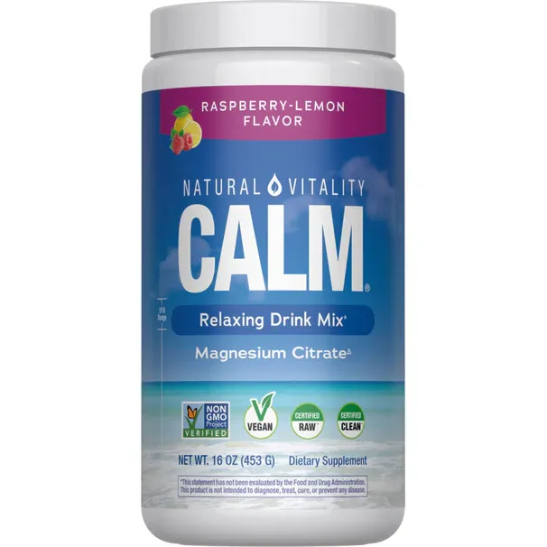Photo 1 of CALM Powder Raspberry-Lemon, 16 oz (453 g)----exp 08/2027
