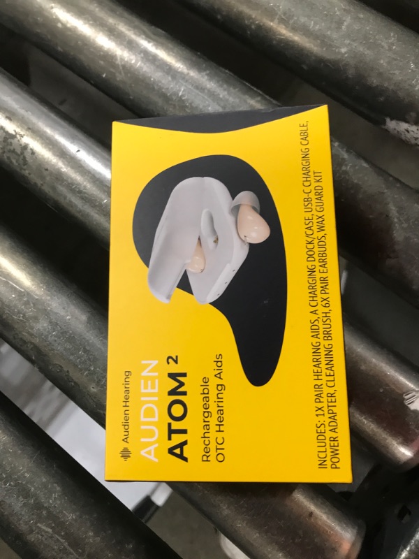 Photo 1 of Audien ATOM 2 Wireless Rechargeable OTC Hearing Aid, Premium Comfort Design and Nearly Invisible
