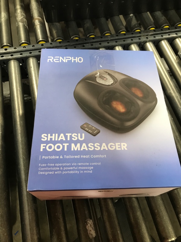 Photo 1 of RENPHO Foot Massager Machine with Heat [2025 Upgraded], FSA HSA Eligible, Foot Massager for Plantar Fasciitis, 3 Heat Levels, Fathers Day Dad Gifts for Women Mom, Wireless Control, True Feet Massage