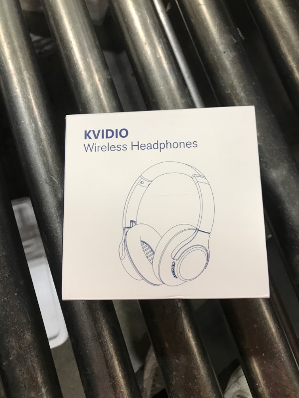 Photo 1 of KVIDIO Bluetooth Headphones Over Ear, 65 Hours Playtime Wireless Headphones with Microphone, Foldable Lightweight Headset with Deep Bass, HiFi Stereo Sound for Travel Work Cellphone