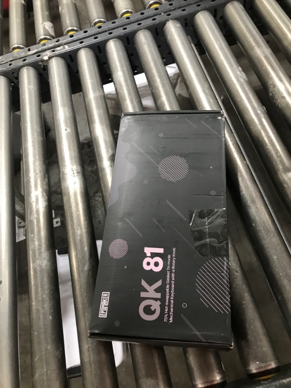 Photo 1 of EPOMAKER QK81 75% Wireless Mechanical Gaming Keyboard, QMK/VIA Programmable and Hot-Swappable, 81 Keys with Metal Knob, 2.4Ghz/BT/USB, Creamy Gasket-Mount, RGB Backlight (Black, Flamingo Switch)