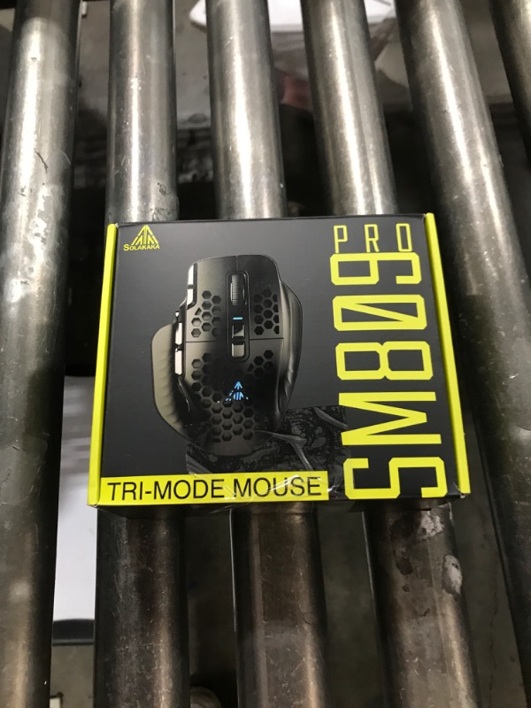 Photo 1 of SOLAKAKA SM809 Pro Wireless MMO Gaming Mouse with 9 Side Buttons,24000 DPI,Triple Connectivity (2.4G/BT5.0/Wired) RGB MMO Mouse for Gamer,16 Programmable Macros,Up to 350H Battery Life,Black