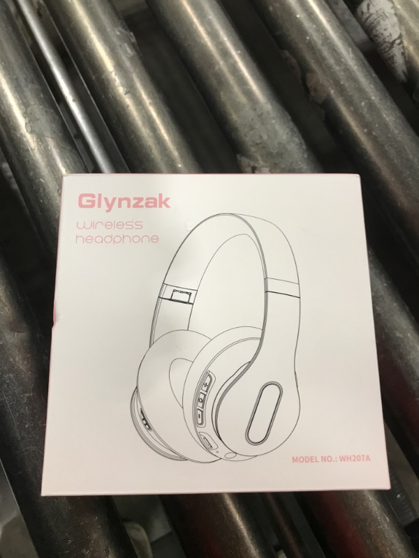 Photo 1 of Glynzak Wireless Bluetooth Headphones Over Ear, 65H Playtime HiFi Stereo Headset with Microphone and 6EQ Modes Foldable V5.3 Bluetooth Wireless Headphones for Travel Computer Laptop