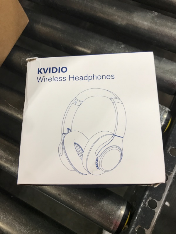 Photo 1 of KVIDIO Bluetooth Headphones Over Ear, 65 Hours Playtime Wireless Headphones with Microphone, Foldable Lightweight Headset with Deep Bass, HiFi Stereo Sound for Travel Work Cellphone