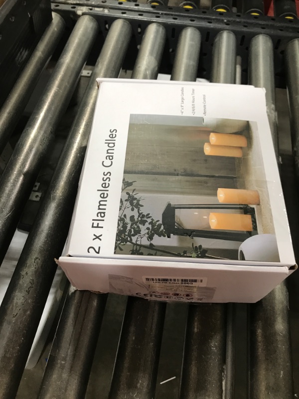 Photo 1 of Mingfuxin Outdoor Flameless Candles with Remote - 4“×9” Large Waterproof Battery Operated Candles with Timer, Flickering LED Pillar Candle for Indoor Outdoor Larterns, Porch, Long Lasting, Set of 2