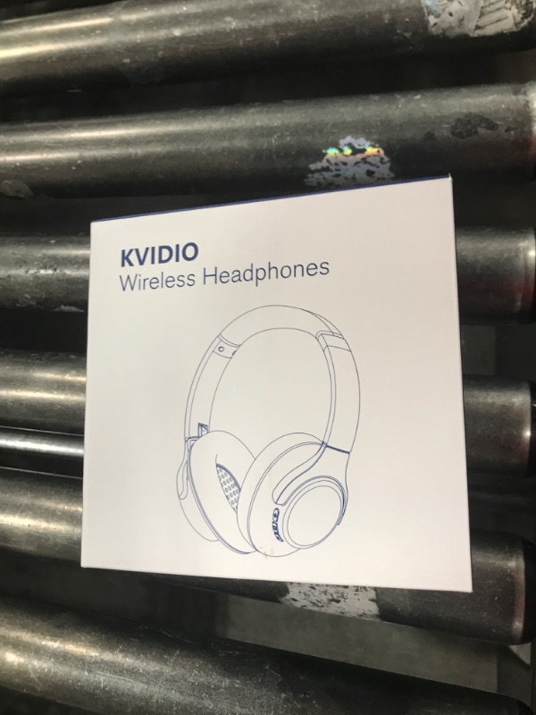 Photo 1 of KVIDIO Bluetooth Headphones Over Ear, 65 Hours Playtime Wireless Headphones with Microphone, Foldable Lightweight Headset with Bass and Stereo Sound
