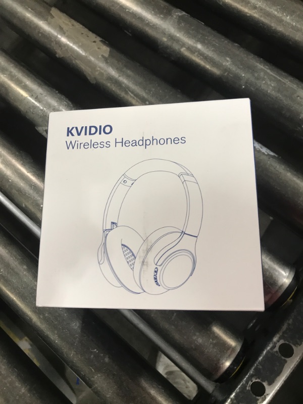 Photo 1 of KVIDIO Bluetooth Headphones Over Ear, 65 Hours Playtime Wireless Headphones with Microphone, Foldable Lightweight Headset with Deep Bass, HiFi Stereo Sound for Travel Work Cellphone