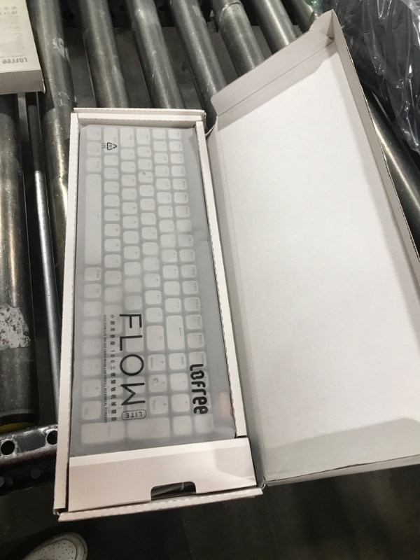 Photo 1 of Flow Lite 100 Keys Low Profile Mechanical Keyboard, Swappable Rechargeable Wireless Keyboard with 2.4G Receiver, Bluetooth and Wired Connection for Windows, Mac/Spector Linear Switches (Marble)