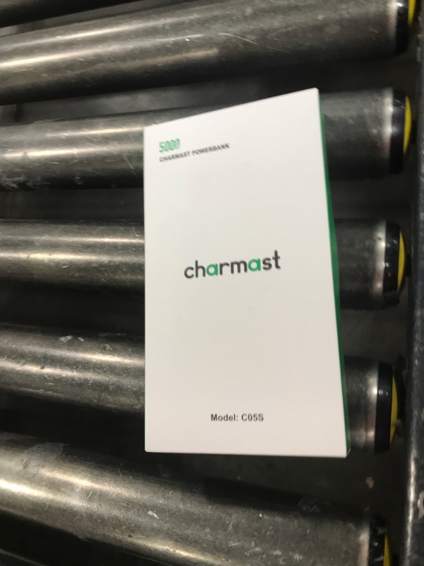 Photo 1 of Charmast Slim Portable Charger, 5000mAh Fast Charging Power Bank Built in for iPhone Cable, Digital Display Battery Pack Compatible with iPhone 14/14 Pro Max/13/13 Pro Max/12/11/XR/X (No-Wireless)
