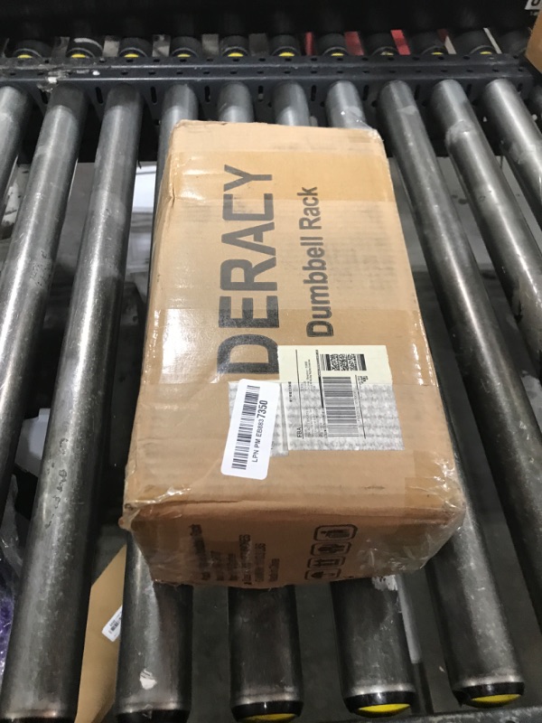 Photo 1 of DERACY Dumbbell Rack Stand Only, Heavy Duty A-Frame Dumbbell Storage Rack, 5 tier Steel Dumbbell Holder for Home Gym Space Saver