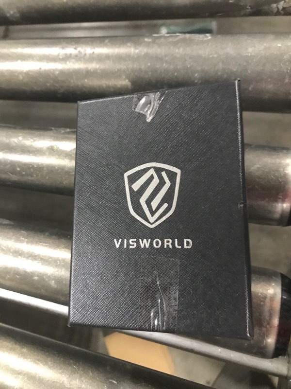 Photo 1 of VISWORLD Wallet for Men, Mens Wallet Slim Compact Minimalist Wallet with Money Clip, Bifold Leather Rfid Blocking Smart Metal Pop Up Front Pocket Wallet