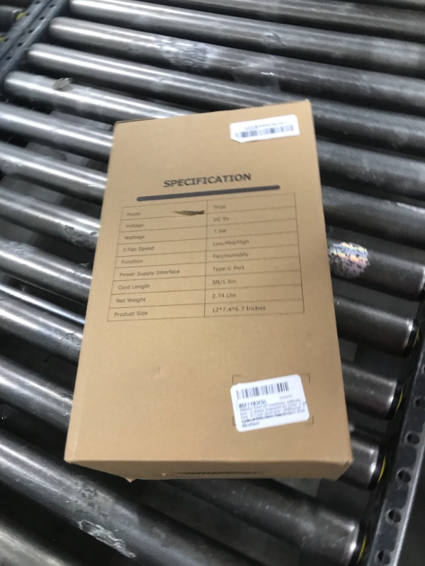 Photo 1 of FANCOLE Small Air Conditioner, 5400mAh Battery, 2 Ice Packs Evaporative Air Cooler, 7H Smart Timer & 16.5ft Remote, 7-Color Light, 1200ML Water Tank, 3 Speed & 2 Cool Mist Portable AC Unit for Bedroom