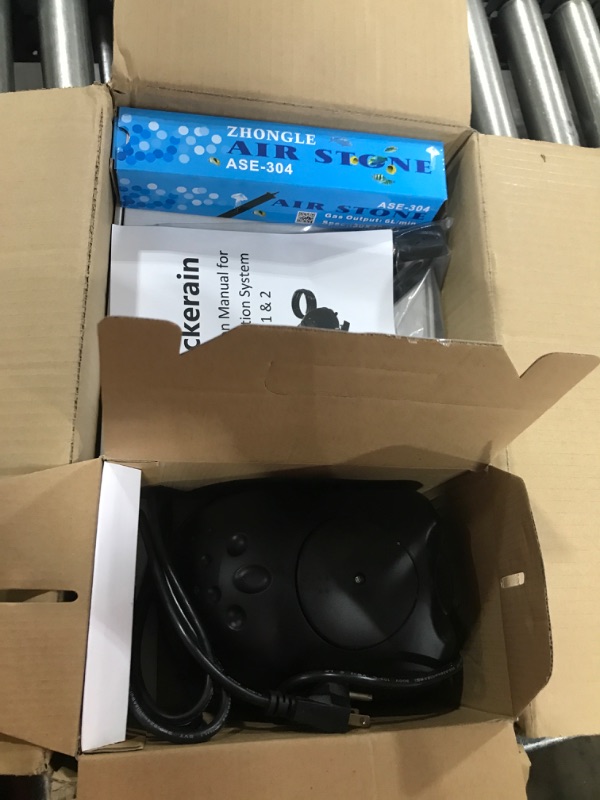 Photo 1 of Luckerain Pond Aerator 8000 Gallons Koi Pond Air Pump, Aerators for Outdoor Ponds,Air Pump with Weighted Air Line and Submersible Diffuser Stick
