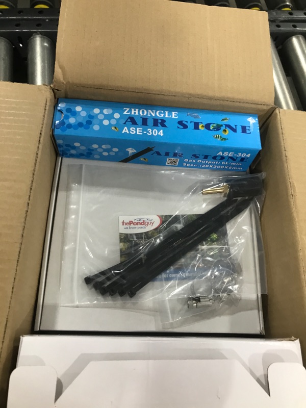 Photo 1 of Luckerain Pond Aerator 8000 Gallons Koi Pond Air Pump, Aerators for Outdoor Ponds,Air Pump with Weighted Air Line and Submersible Diffuser Stick
