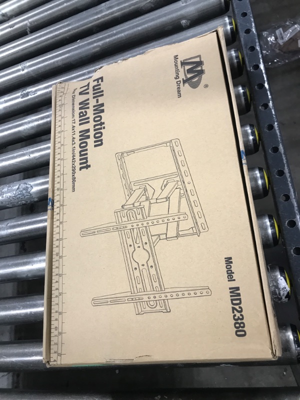 Photo 1 of Mounting Dream TV Wall Mount for 32-65 Inch Television,Mount with Swivel and Tilt, Full Motion Bracket with Articulating Dual Arms, Fits 16inch Studs, Max VESA 400X400 mm, 99lbs, MD2380