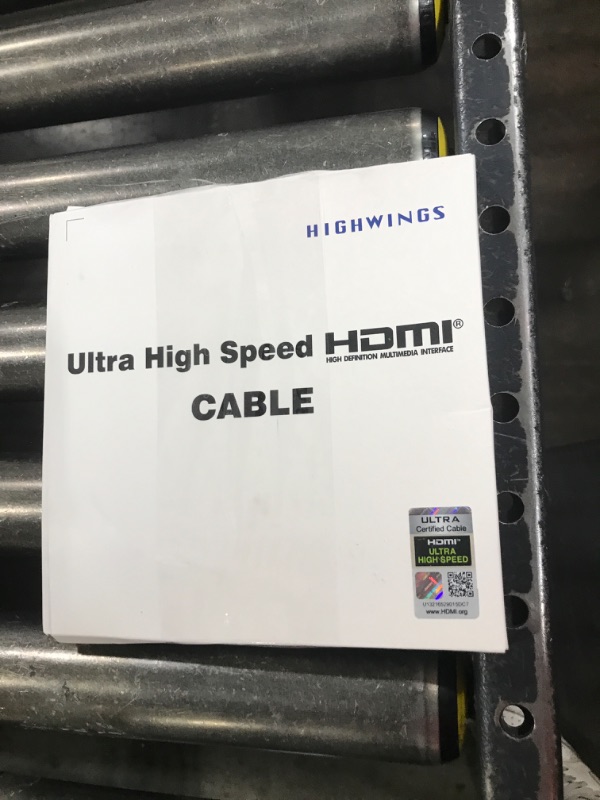 Photo 1 of Highwings 8K 10K 4K HDMI Cable 48Gbps 6.6FT/2M, Certified Ultra High Speed HDMI Cable Braided Cord-4K@120Hz 8K@60Hz, DTS:X, HDCP 2.2 & 2.3, HDR 10 Compatible with Roku TV/PS5/HDTV/Blu-ray