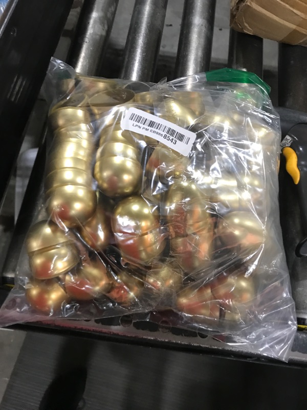 Photo 1 of OCTERIC 60 Pcs Shiny Golden Metallic Easter Eggs Bulk, 2.3 ", Fillable Gold Empty Eggs for Fillling Treats, Easter Hunt Basket Suffers Fillers, Easter Theme Party Favors Classroom Prize Supplies